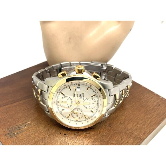 Tag Heuer Men's Watch CJF2150 Swiss Automatic Chronograph 18k Yellow Gold Steel - Picture 8 of 14